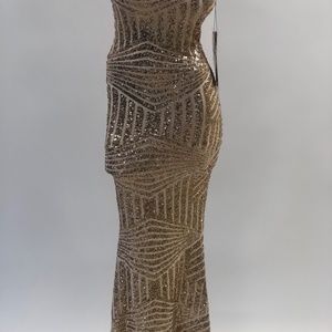 Gold sequin gown